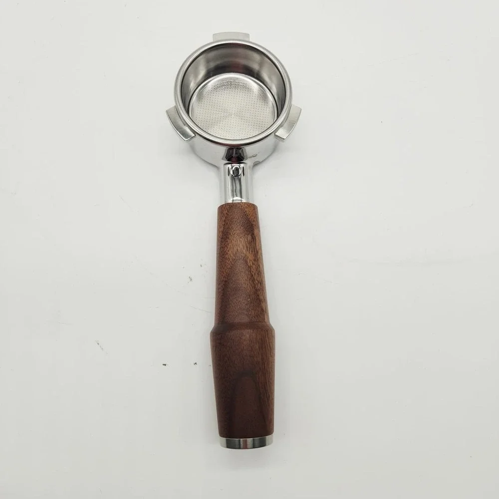 KNODOS‎ 54mm Bottomless Portafilter Walnut Handle Breville Barista Express Pro